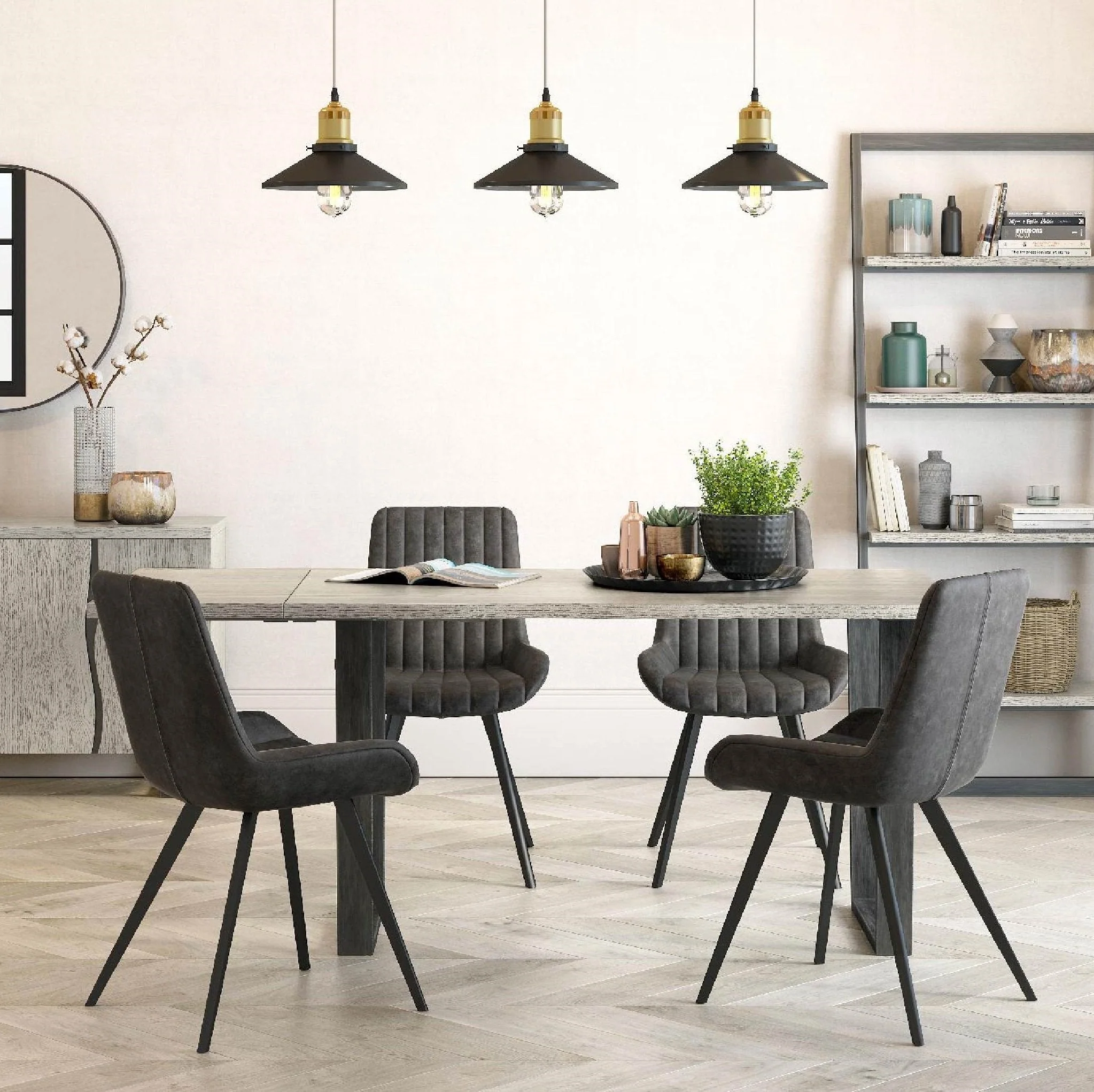 Soho Grey Dining Table 140cm - Image 2