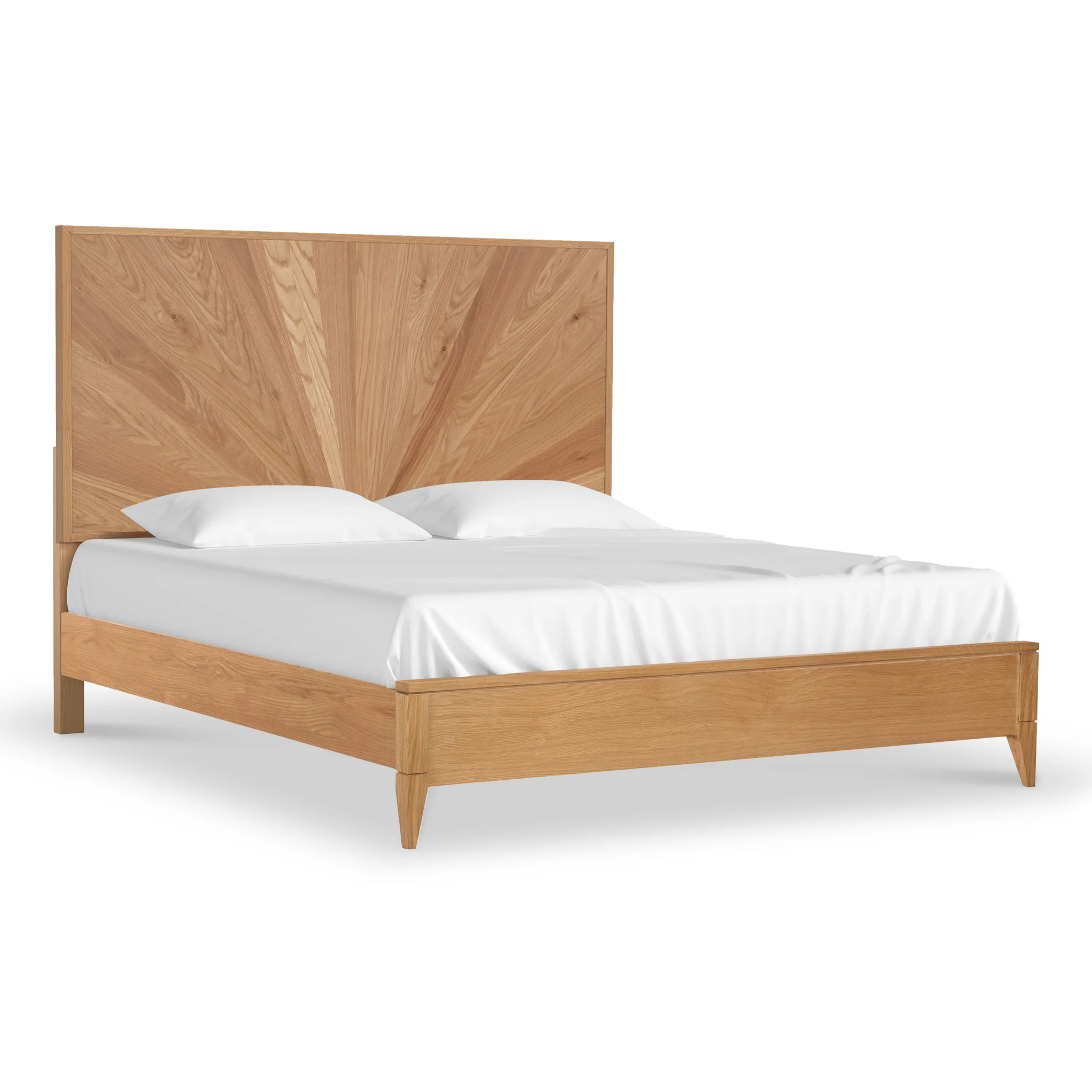 Sunburst Oak Bed Frame - Image 2