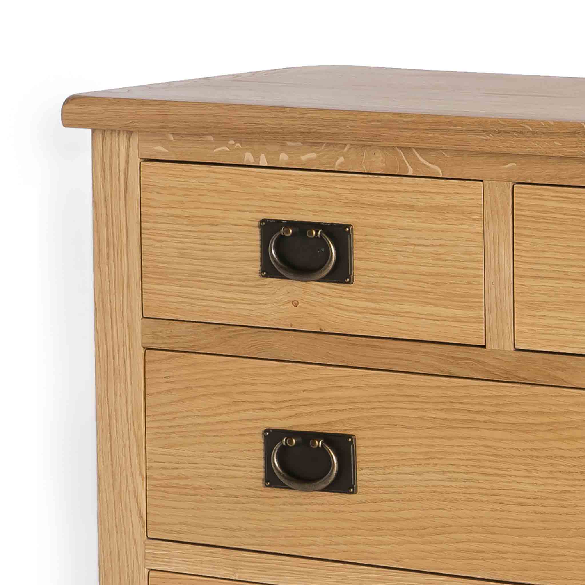 Surrey Oak 2 Over 3 Drawer Chest - Image 16