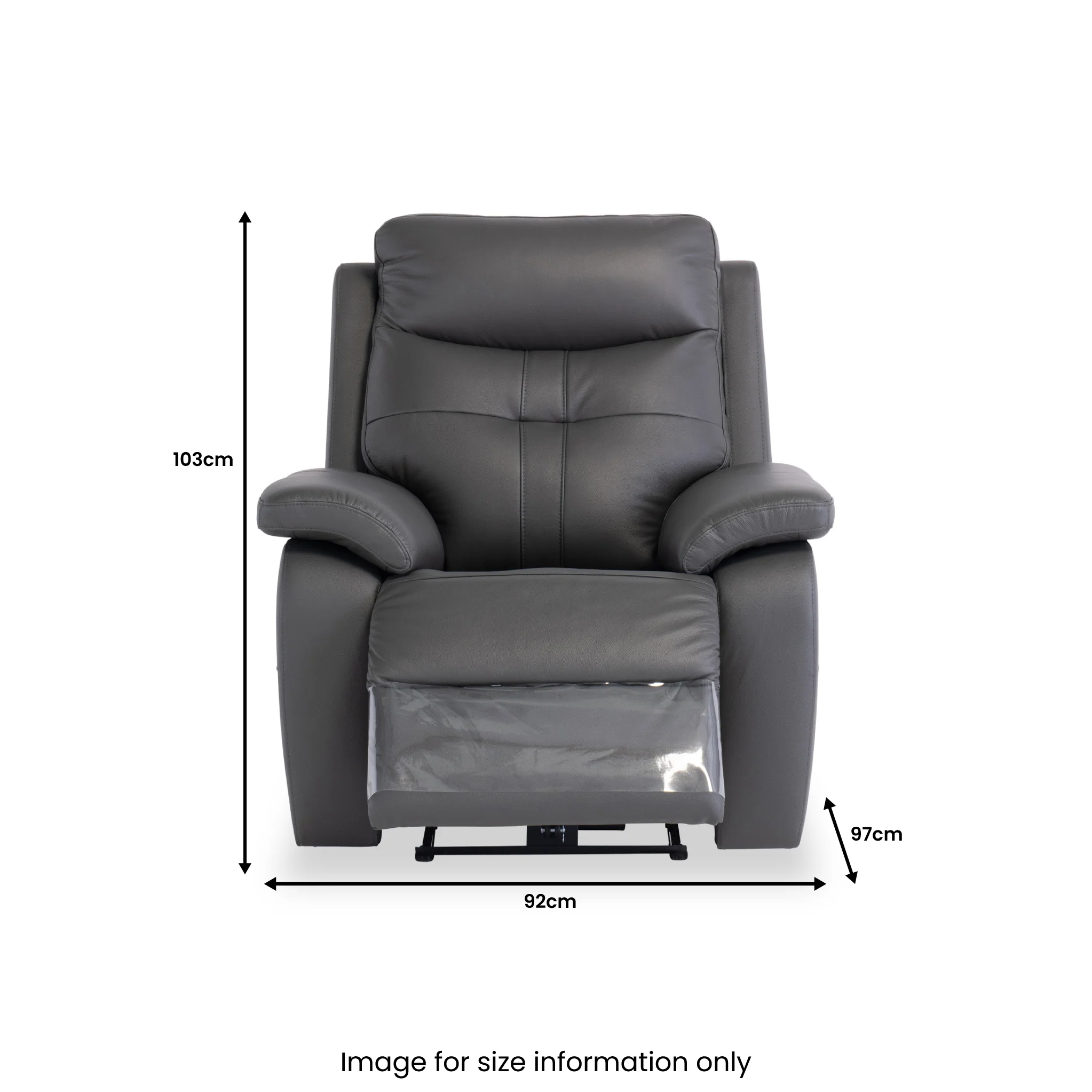 Talbot Leather Power Reclining Armchair - Image 14