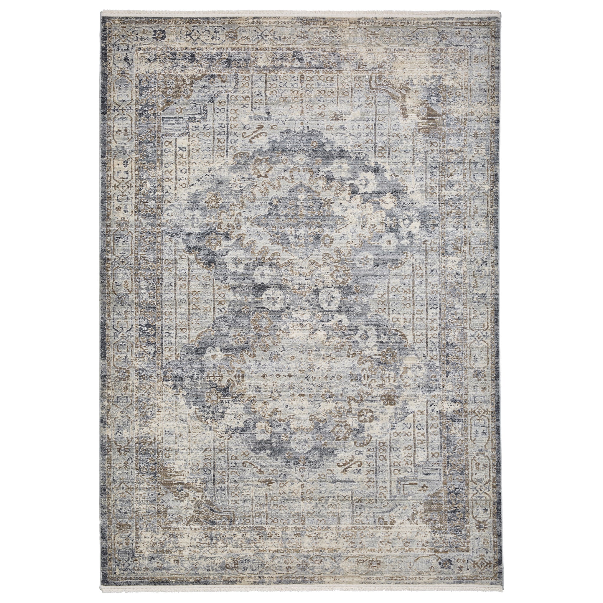 Thea Distressed Grey Vintage Rug