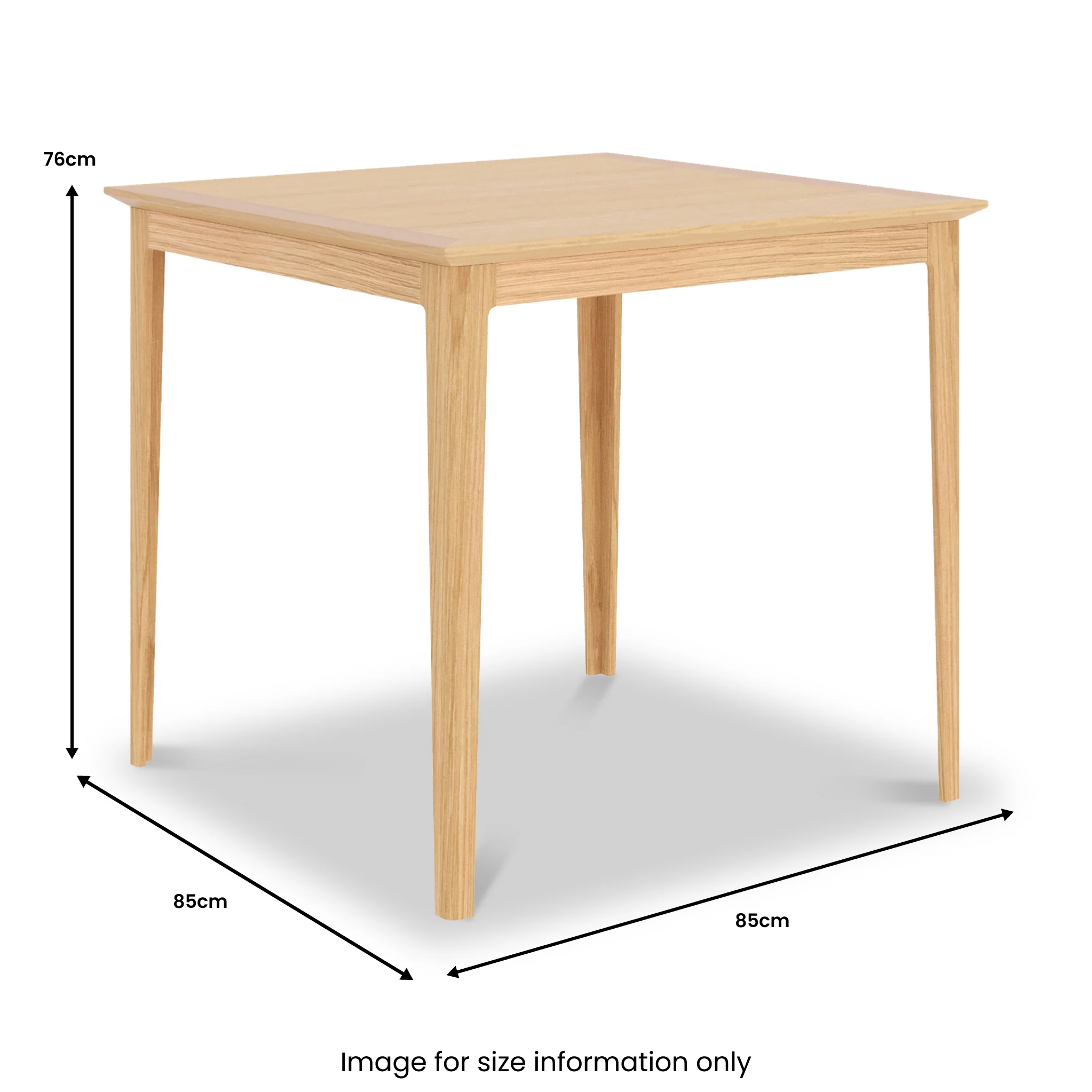 Towan 85cm Square Dining Table - Image 5