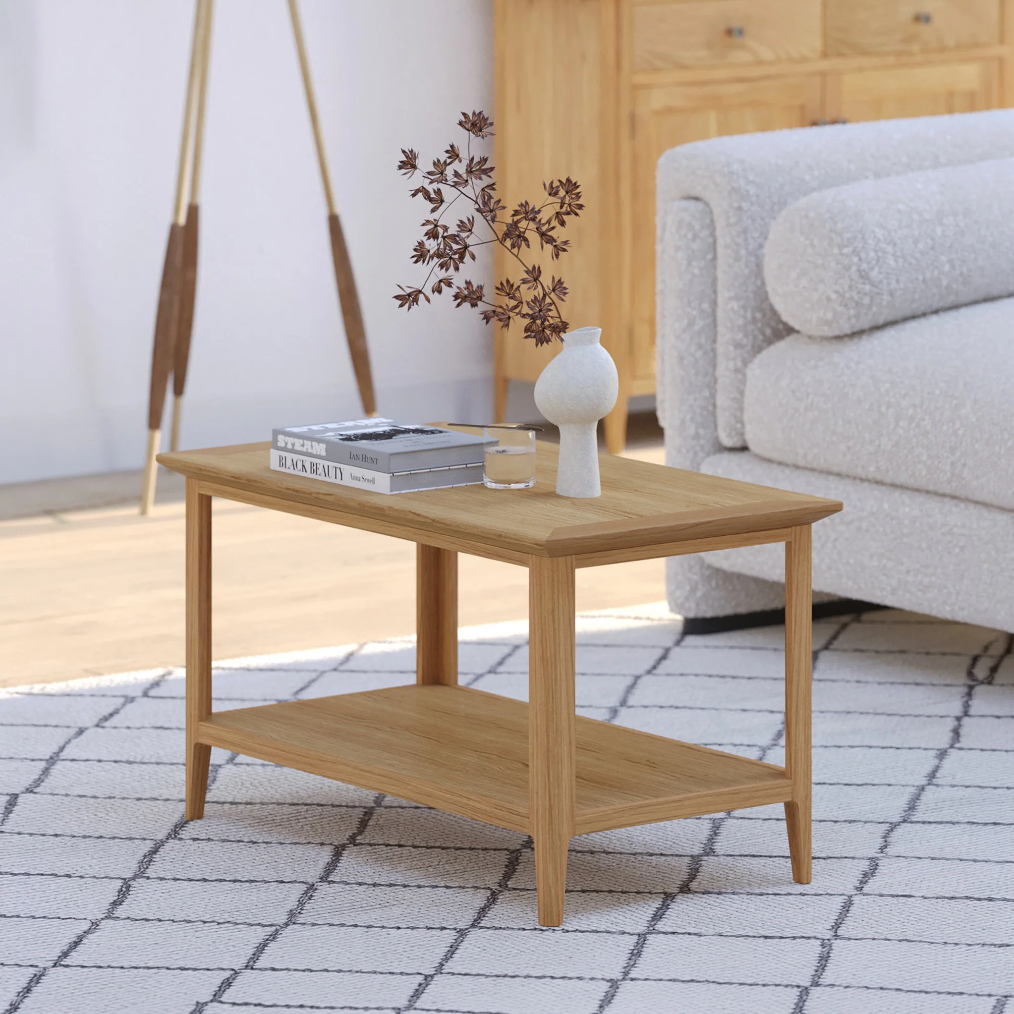 Towan Coffee Table With Shelf - Image 2