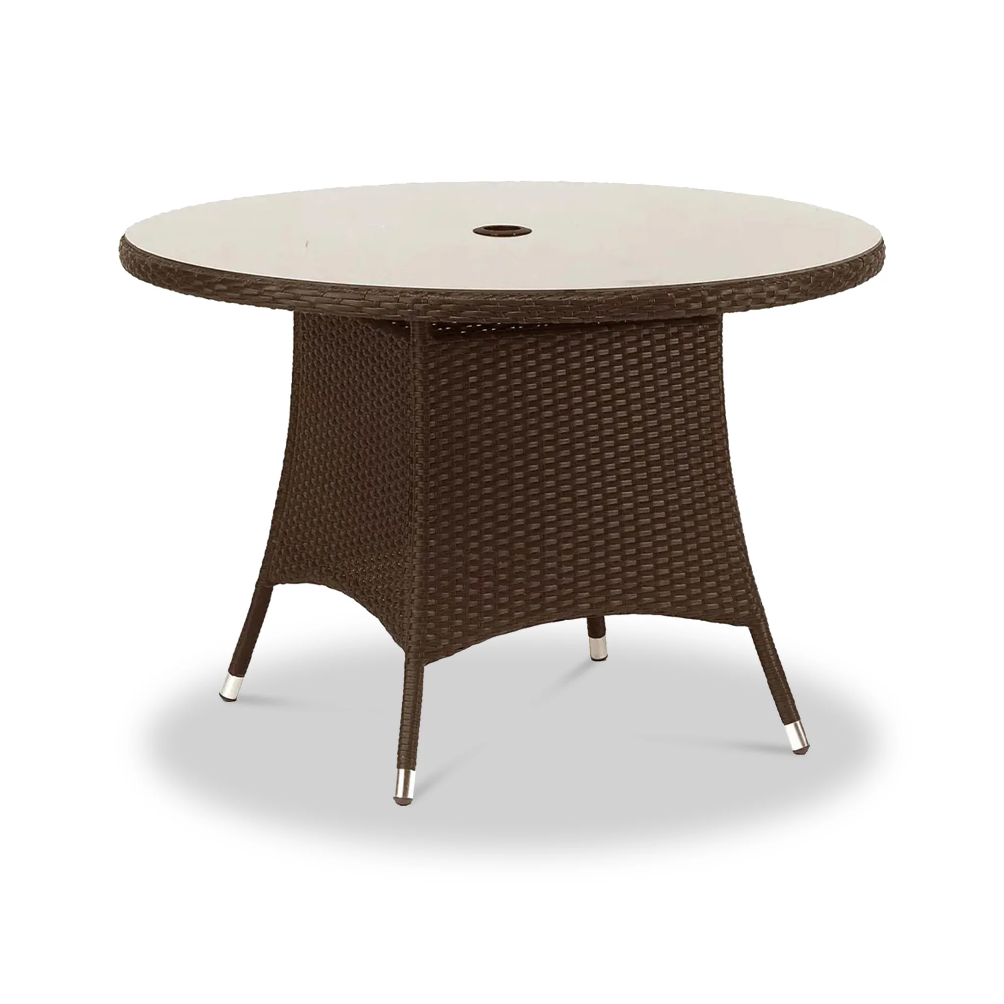 Vada 110cm 4 Seat Rattan Round Dining Set - Image 13