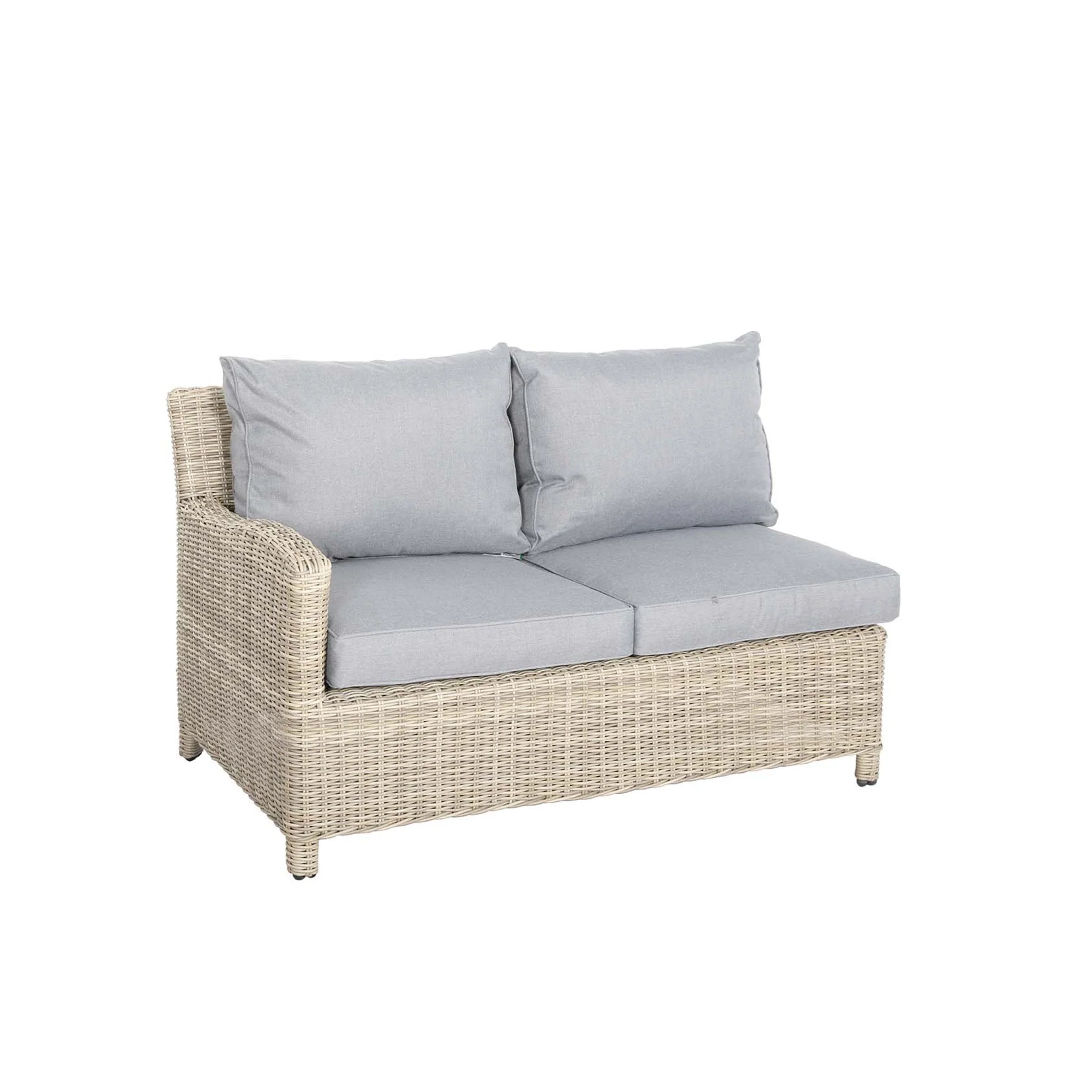Wentworth 120cm Fire Pit Dine or Lounge Rattan Set with Bench - Image 16
