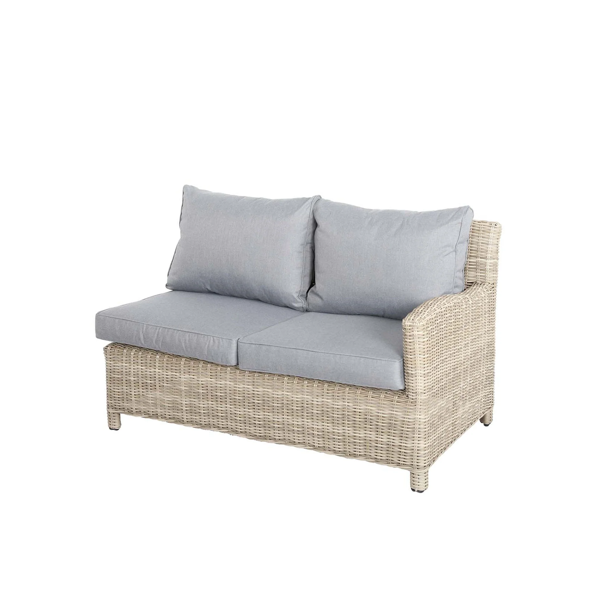 Wentworth 120cm Fire Pit Dine or Lounge Rattan Set with Bench - Image 17