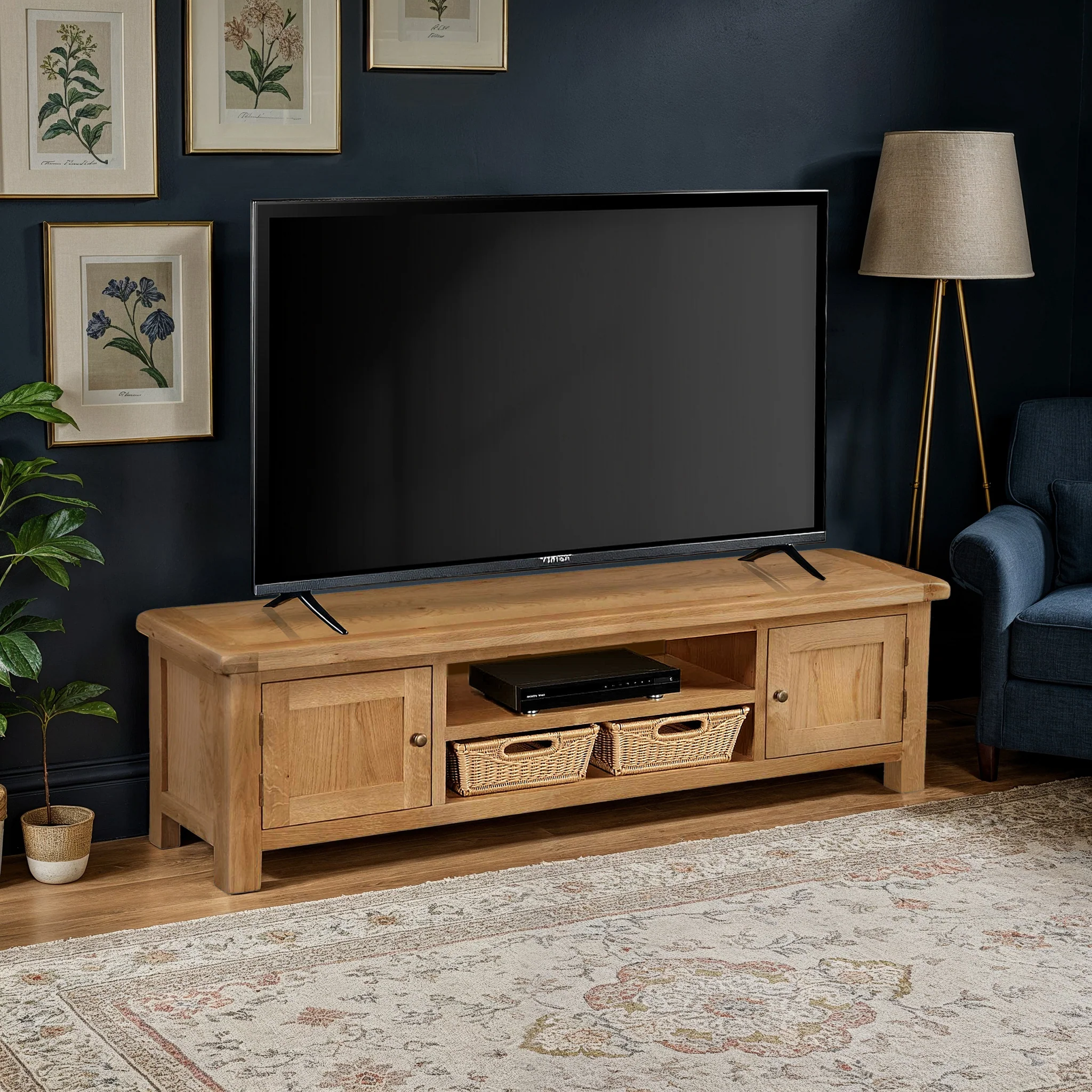 Zelah Oak 180cm TV Stand - Image 2